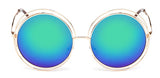 Oversized lens Mirror  Sunglasses Women