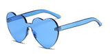 Love Heart  Rimless Sunglasses Women