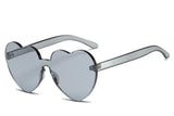 Love Heart  Rimless Sunglasses Women