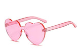 Love Heart  Rimless Sunglasses Women