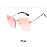 Vintage Rimless Sunglasses Women