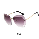 Vintage Rimless Sunglasses Women
