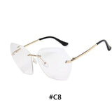 Vintage Rimless Sunglasses Women