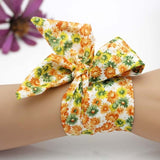 Ladies Flower Cloth Wrist Watch