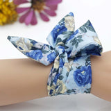 Ladies Flower Cloth Wrist Watch