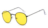 Retro oval sunglasses Men