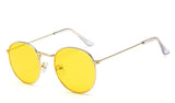Retro oval sunglasses Men