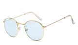 Retro oval sunglasses Men