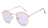 Retro oval sunglasses Men