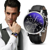 Faux Leather Mens Watches