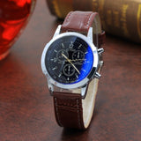 Faux Leather Mens Watches