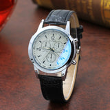 Faux Leather Mens Watches