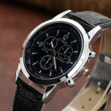 Faux Leather Mens Watches